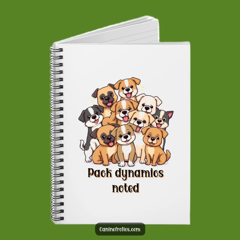 Funny Dog Pack Notebook: Mixed Breeds Playing, Hilarious Journal Gift