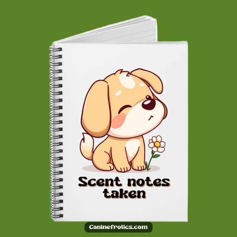 Funny Dog Notebook: Curious Sniffer, Tail Wagging Flower, Jot Down Wonders