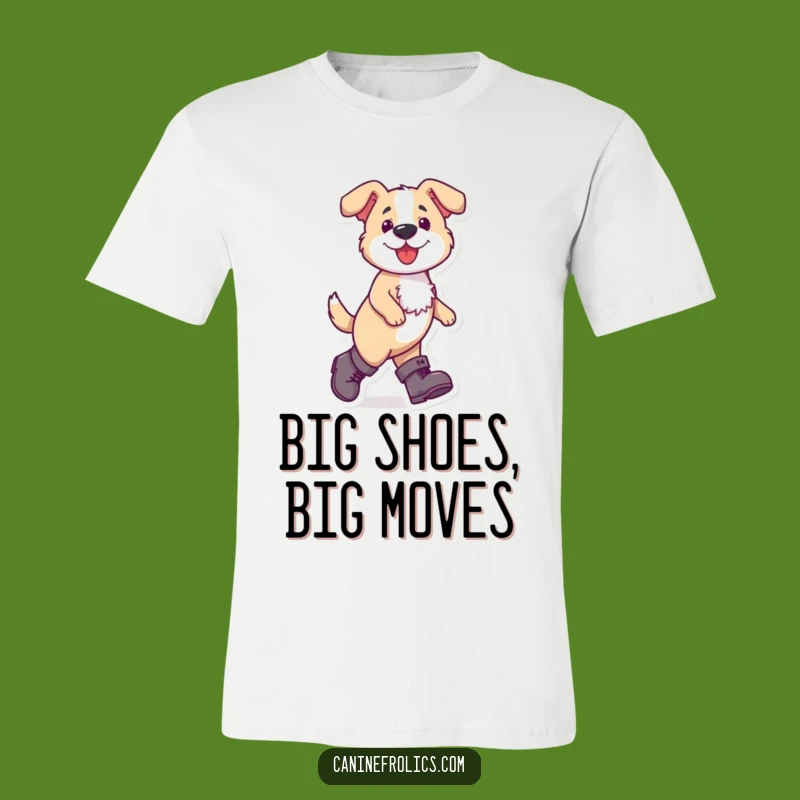 Funny Dog Boots T-Shirt - Walk Tall with Hilarious Style!