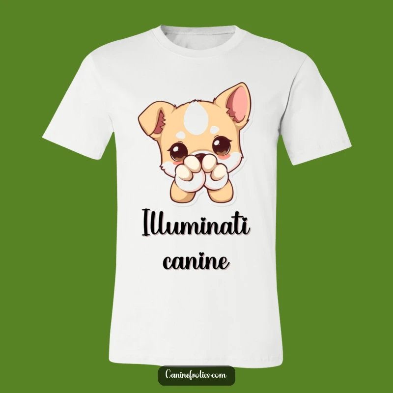 Funny Dog T-Shirt - Winking Pup with Giant Eyes, Hilarious Canine Apparel, Great Gift