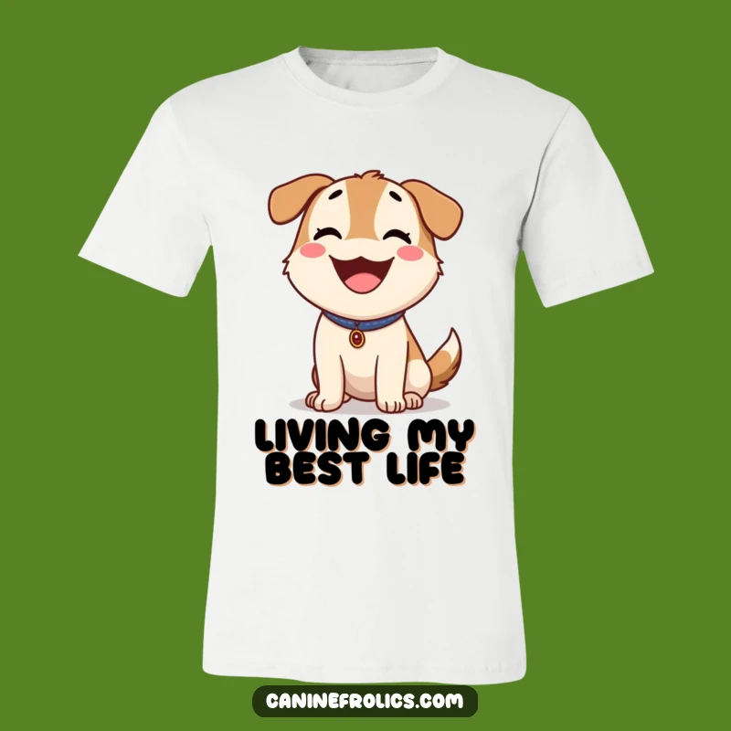 Funny Happy Dog Panting T-Shirt: Outdoor Fun, Comfy Funny Gift Tee