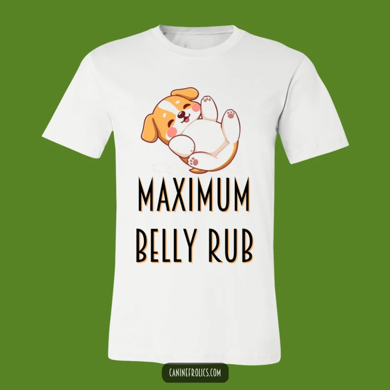 Funny Dog Rolling Around T-Shirt: Pure Joy, Great Hilarious Gift Idea