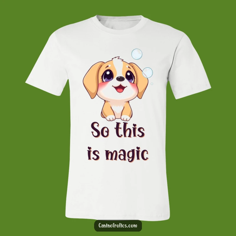 Funny Dog Bubbles T-Shirt - Wear Your Delight with Hilarious Style!