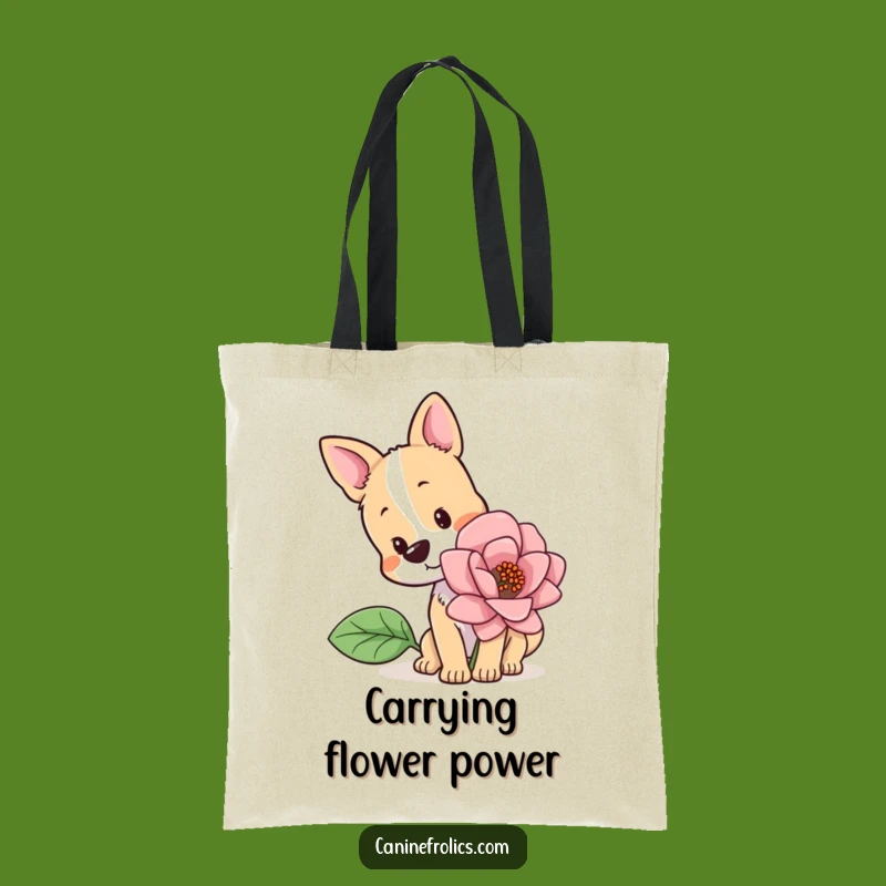 Funny Head Tilt Dog Tote Bag A Gift For Garden Enthusiasts