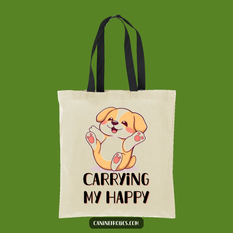 Funny Rolling Dog Tote Bag: Carry Your Fun On The Go