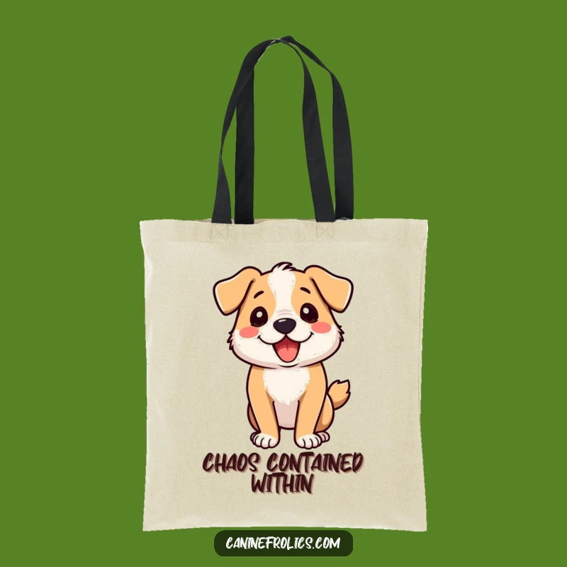Funny Dog Zoomie Spin Tote Bag: Carry Your Day with This Hilarious Pup!