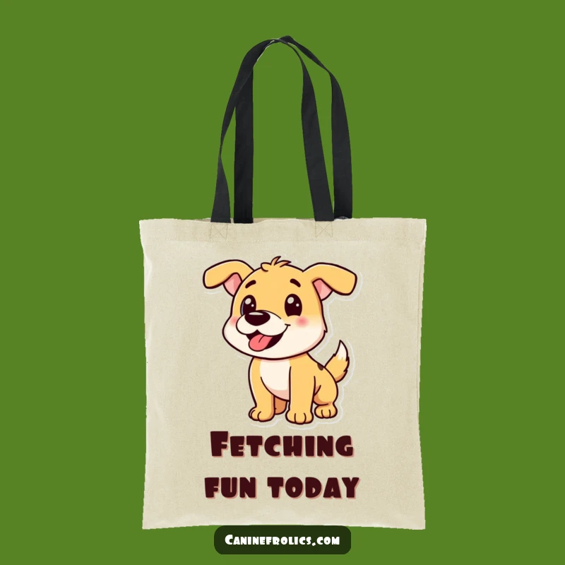 Funny Playful Dog Pounce Tote Bag: Carry Your Fun, Stylish Funny Gift