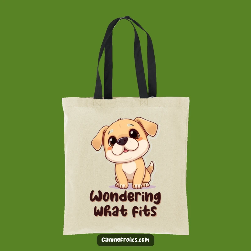 Funny Curious Dog Tote Bag - Carry Your Inquisitive Spirit Everywhere