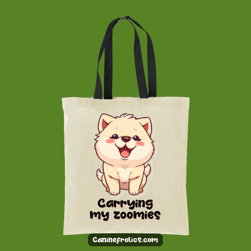 Funny Dog Grin Tote Bag: Carry Your Essentials With a Wagging Smile