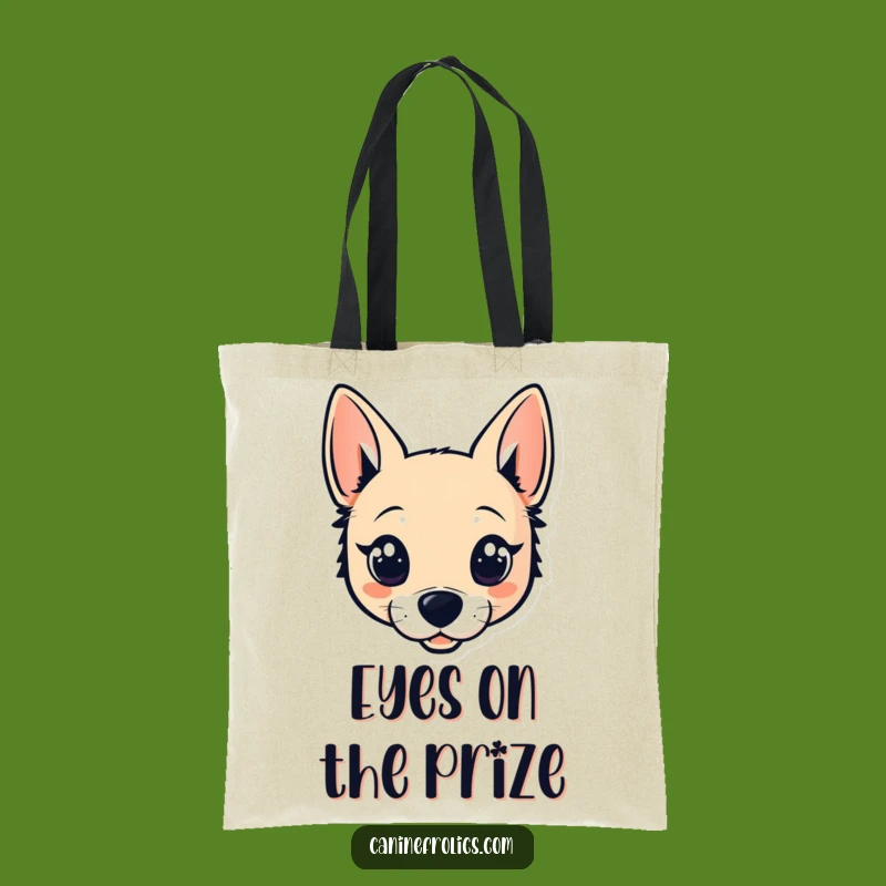 Funny Dog Head Tote Bag - Carry Your Charm with Sparkling Eyes