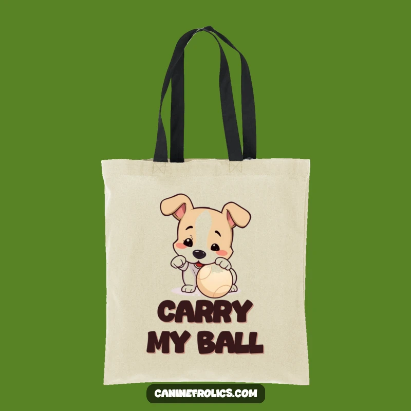 Funny Dog Playful Nudge Tote Bag: Carry Your Game Face, Perfect Hilarious Gift