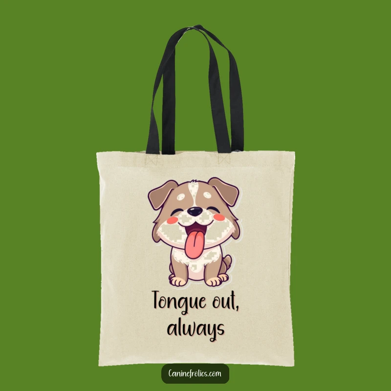 Funny Joyful Dog Tote Bag A Fun Gift For Daily Errands