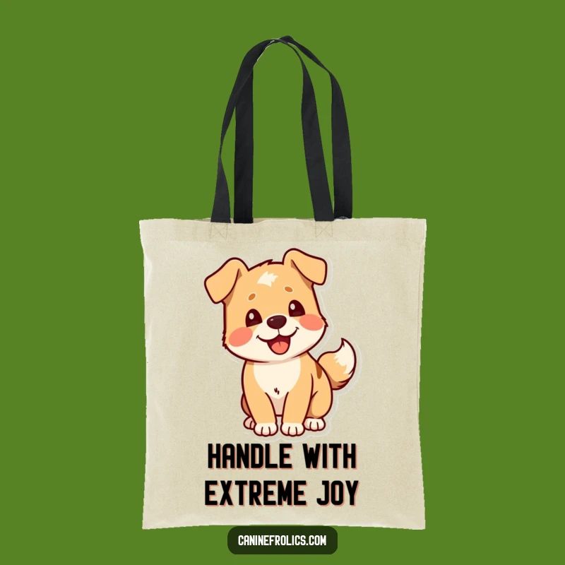 Funny Dog Tote Bag: Pure Delight Tail Wag, Handy Gift