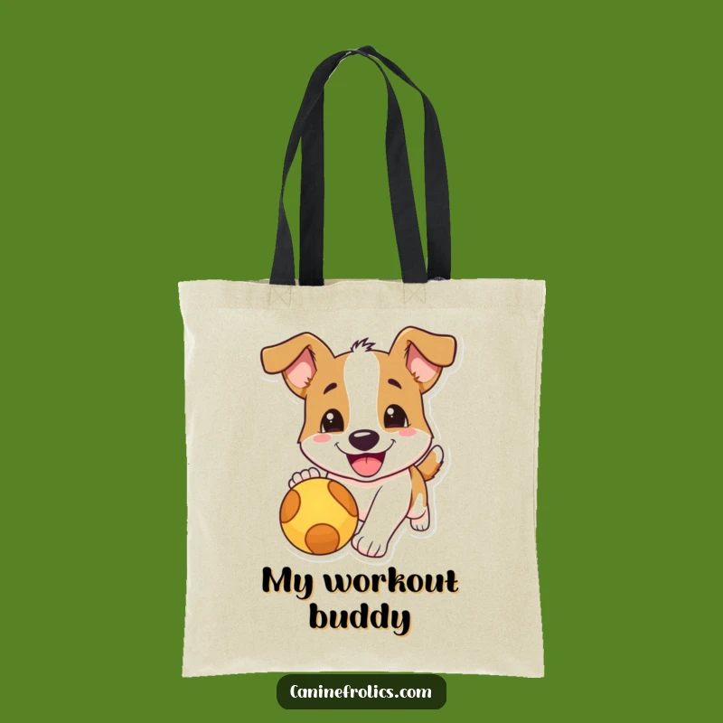Funny Dog Chasing Ball Tote Bag - Carry Your Enthusiasm, Perfect Gift